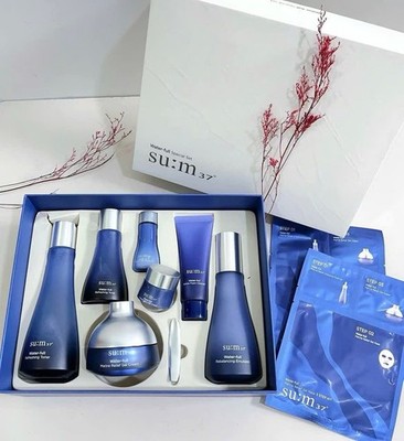 SU:M37 Water Full Special 3 Kinds Set Deep Hydration Toner Emulsion Cream