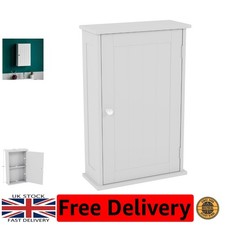 Compact Lockable White Bathroom Cabinet - Stylish Wall Storage Solution