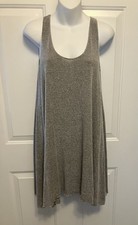 Women’s Aritzia Wilfred Free Sz Small Gray Knit Mini Dress Stretchy Lightweight
