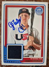 Signed auto autograph GRADY EMERSON 2023 USA Stars & Stripes Jersey Patch COA