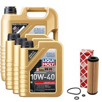 MotoröL Set 10W-40 Liqui Moly 8 Liter + ÖLfilter FüR Mercedes C-Klasse W203 B906