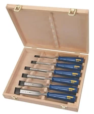 Irwin Blue Chip Beveled Wood Chisel Set 6 Pc.