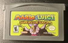 Mario & Luigi Superstar Saga Game Boy Advance Authentic Cart Tested Saves image