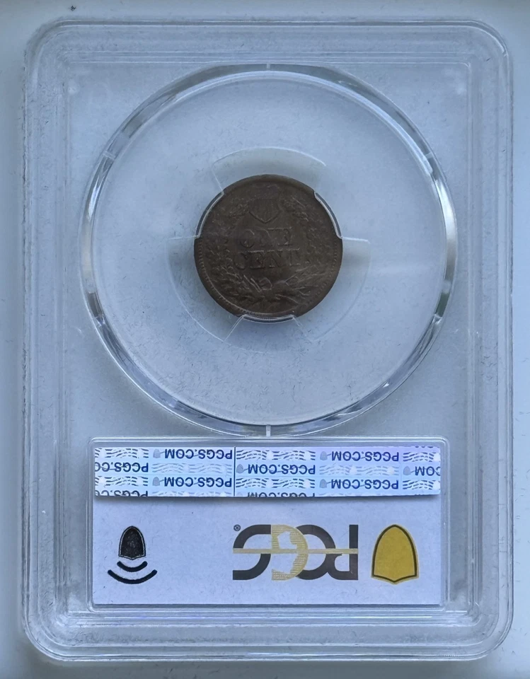 Moeda de um centavo cabeça de índio 1864 - PCGS AU 58 bronze - Imagem 3 de 4