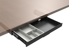 Under Desk Slide Out Pencil Drawer Storage Organizer 15" Wide Steel Undermount