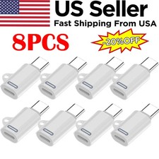 8x For iPhone 17/16/15Pro Plus Max Type-C Male to 8-Pin Female Adapter Converter