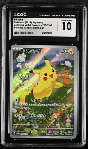 Pokémon TCG Grade 10 Pikachu Individual Collectible Card Game