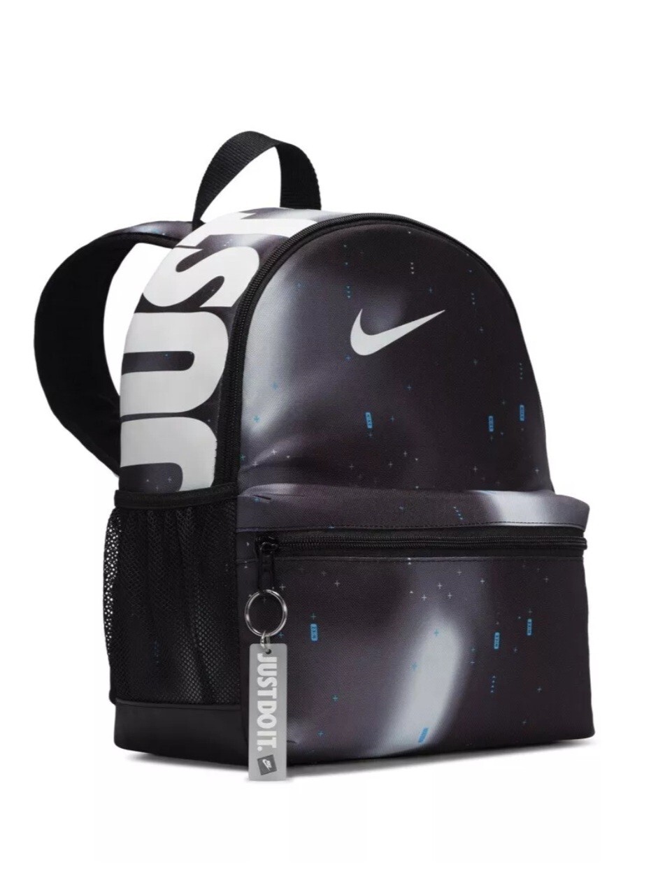 Nike Brasilia Just Do It Mini Black Galaxy Glow In The Dark Backpack BA5559-013