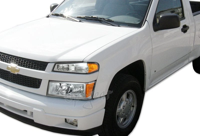 Faros cromados + lámparas de parachoques con reflector ámbar para GMC Canyon 2004-2012 4 piezas Foto 3 de 3