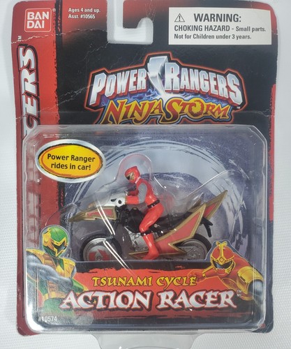 Power Rangers Ninja Storm Action Racer Figur & Tsunami Zyklus 2003