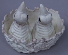 Halloween 6 in Birds Nesting Skeleton Bones Decor Decoration NWT