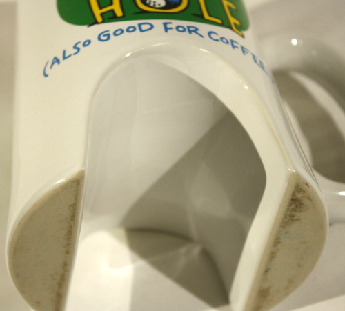 Golf Coffee Cup Practice Putting Hole Also Good for Coffee Shoebox White 5" - Picture 4 of 4