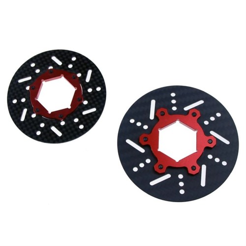Front and Rear Brake Carbon Disc of 4 Wheel Hydraulic Braking for HPI BAJA 5B 5T - Picture 3 of 9