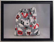 Gymnastics Leotard Grip Bags / Bears with Scarves Gymnast Birthday Goody Bag