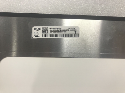 Écran LCD BOE Boehydis NE160QDM-NYJ V8.0 – 16", 2560x1600, 165 Hz, Dalle Seule Neuve