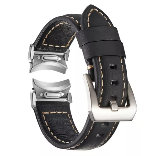 Für Samsung Galaxy Watch 6 5 4 40/44mm Classic 43/47mm 5 Pro Leder Band Strap - Bild 6 von 30