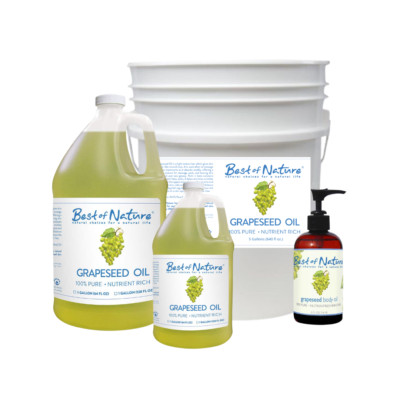 Grapeseed Oil - 100% Pure - Massage- Skin, Hair & Face - Carrier - DIY SOAP BULK