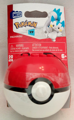 PACHIRISU Mega Construx Pokemon Series 17 with Pokeball NEW IN PACKAGE Unopened