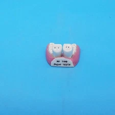 vtg My Two Front Teeth porcelain S&P salt pepper dental medical tooth