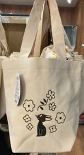 Kiki's Delivery Service Mini Bag Botanical Jiji Canvas Tote Bag Ghibli New Japan