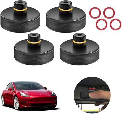 4 Stück Wagenheber Gummiauflage für Tesla Model 3 , PKW SUV Hebepunkte Jack Pad