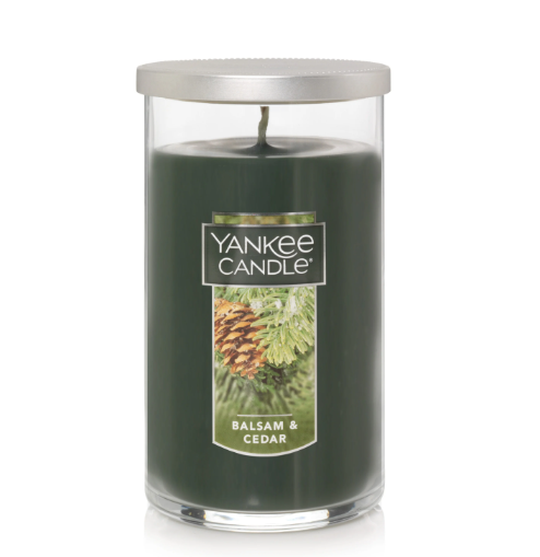 Yankee Candle Balsam & Cedar 14.25oz Tumbler with Pine Cedar Vanilla Amber Scents