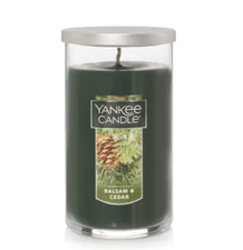 Yankee Candle Balsam & Cedar Tumbler 14.25oz - pine, cedar, vanilla, warm amber