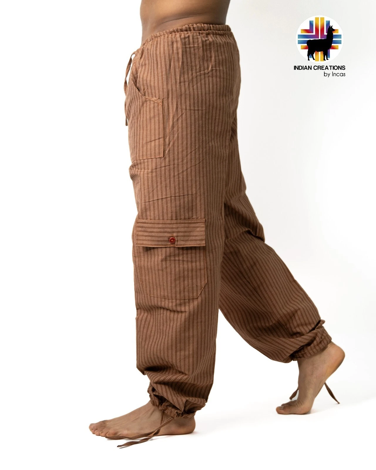 Boho Cotton Pants. Hippie Style Pants.