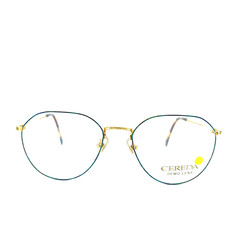 Cereda Eyeglasses SC412 Gold Green Full Rim Frames 55[]19 135 mm
