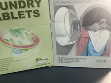 Laundry Detergent Sheets - Fresh Scent or Dyeing Proof Color absorbent sheets