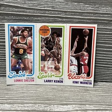 1980-81 Topps Basketball Lonnie Shelton / Larry Kenon / Kermit Washington #167