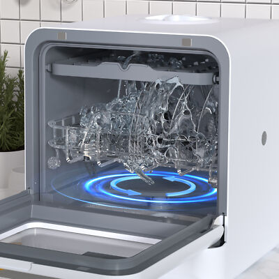 Compact Countertop Dishwasher 5 Place Settings w/ 5 Washing Programs & 24H Timer