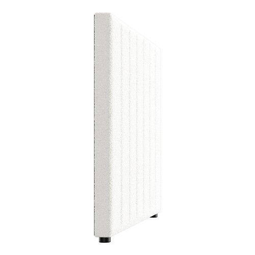 Oikiture Bed Frame Headboard King Single Size Head Bedhead White Boucle - Picture 6 of 10