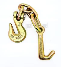 J hook & 3/8" G70 HK cluster frame back grip auto body dent puller repair clamp