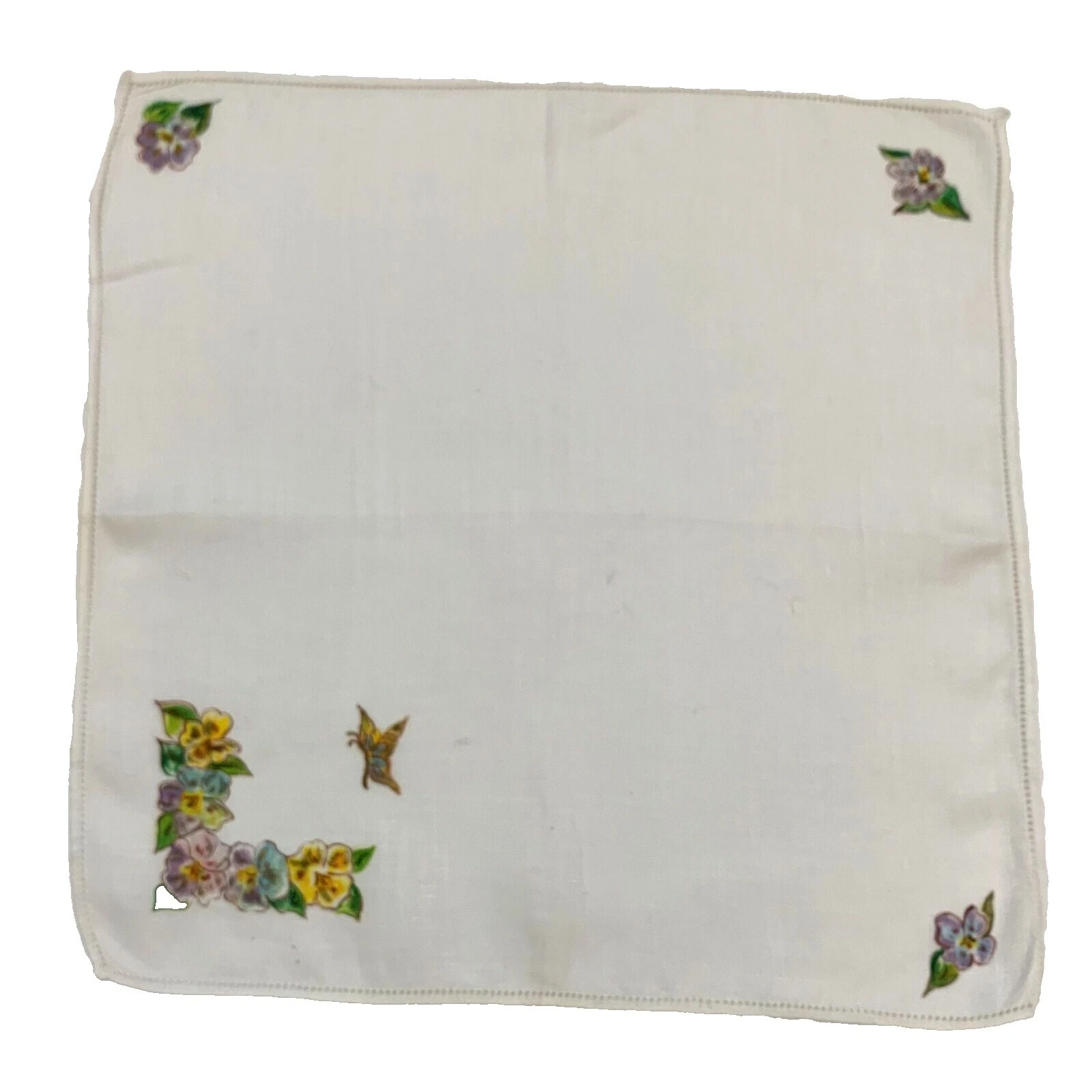 Original Vintage pintado à mão Simples e Lenços Sólido