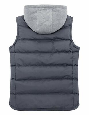 ZSHOW Men's Outdoor Vest Removable Hooded Padded Puffer Vest