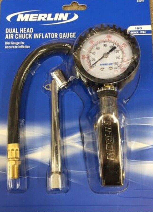 Dual Chuck Tire Inflator with Dial Gauge Dual Chuck Tire Inflator with Dial Gauge
