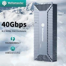 Yottamaster 40 Gbps USB 4 M.2 NVMe SSD Enclosure Compatible With Thunderbolt 4/3