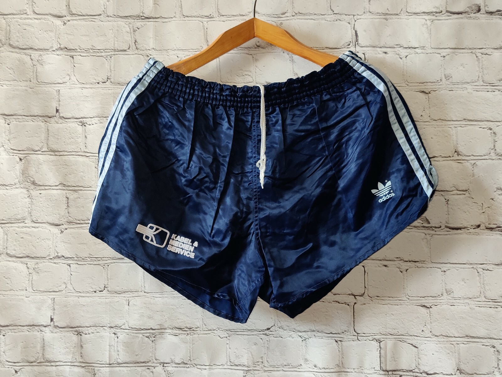 adidas retro nylon shorts