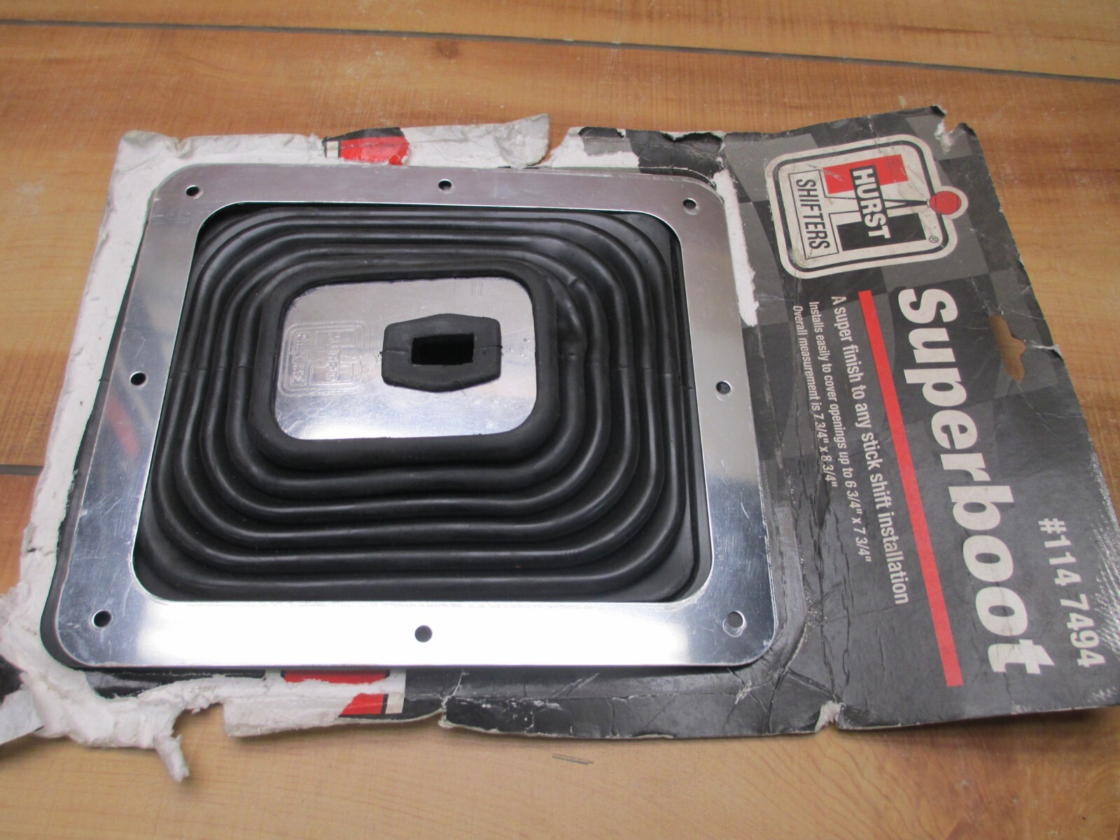 HURST Large Shifter Boot 73/4" x 83/4" Superboot 1147494 Rubber