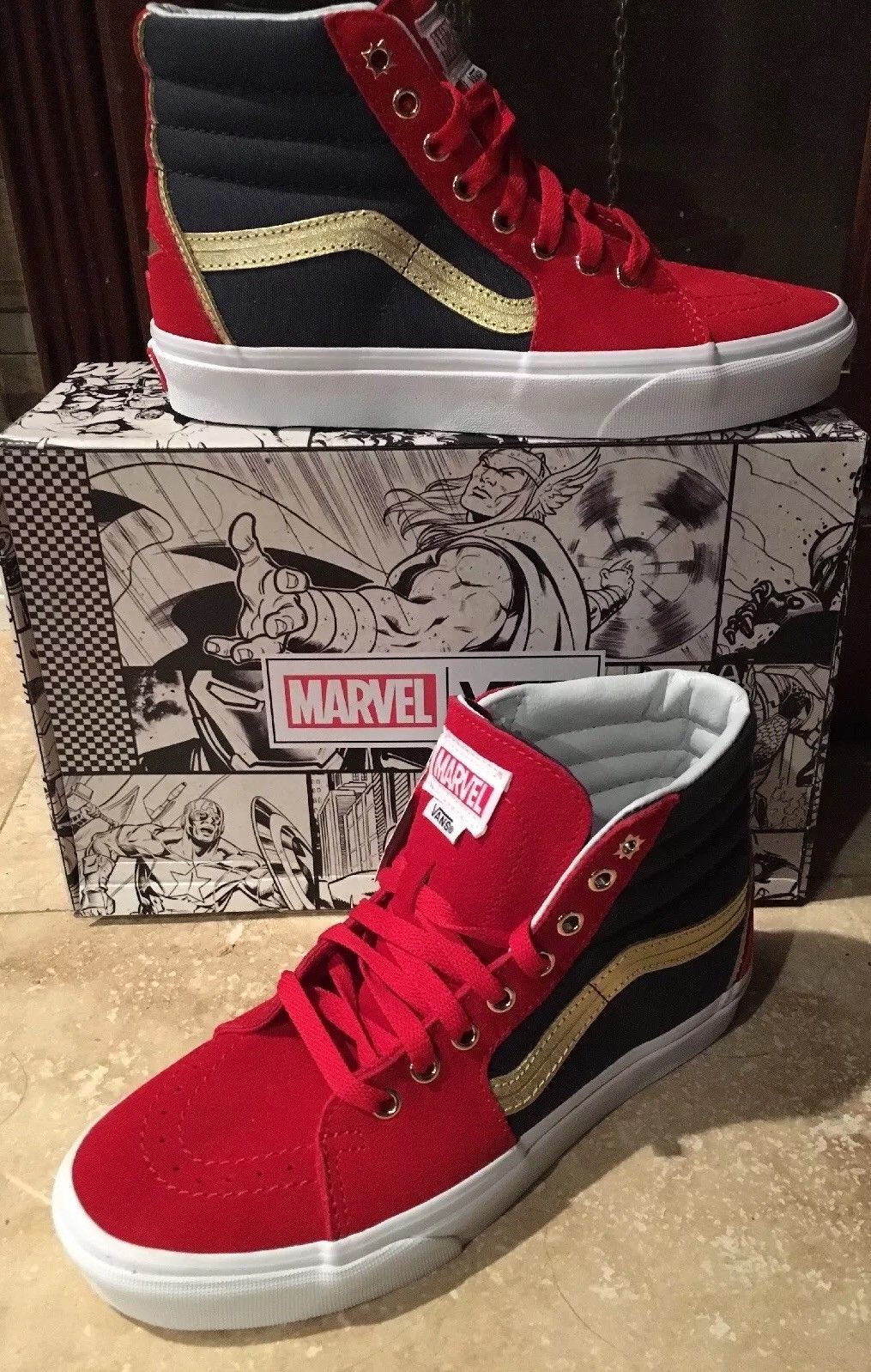 NIB VANS x MARVEL Captain Marvel SK8-Hi shoes, various sizes sizes sizes 011bdb NIB VANS x MARVEL Captain Marvel SK8-Hi shoes, various sizes sizes sizes 011bdb