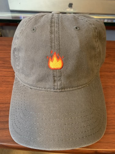 OTTO Fire Emoji Curved Bill Baseball 