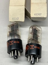 NOS ELECTRON TUBE 6X5GT CBS 2 in Lot #2