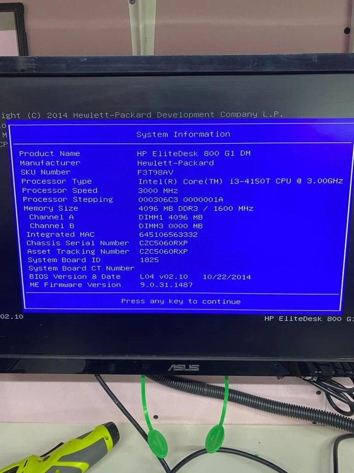 HP Elitedesk 800 G1 MINI PC Intel i3-4150T - 16GB RAM - 240GB SSD - OFFERS OK - Image 3 of 4
