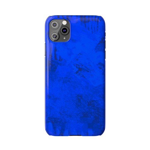 Untamed Blue Royal Abstract Slim Phone Cases for iPhone 7-16 - Picture 71 of 82