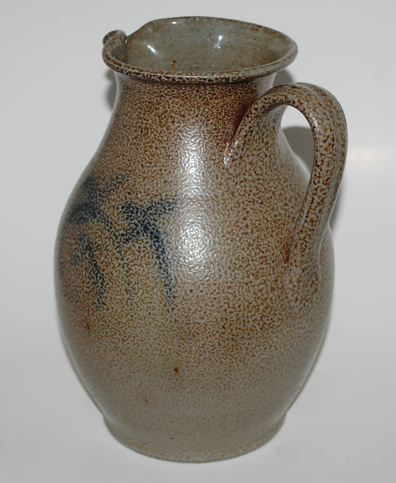 Vintage Vernon Owens Jugtown Ware Pottery Salt Glaze Pitcher Signed NC