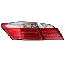 Inner Outer Left Set Of Tail Lights For Accord 13-15 Sedan EX LX Sport CAPA