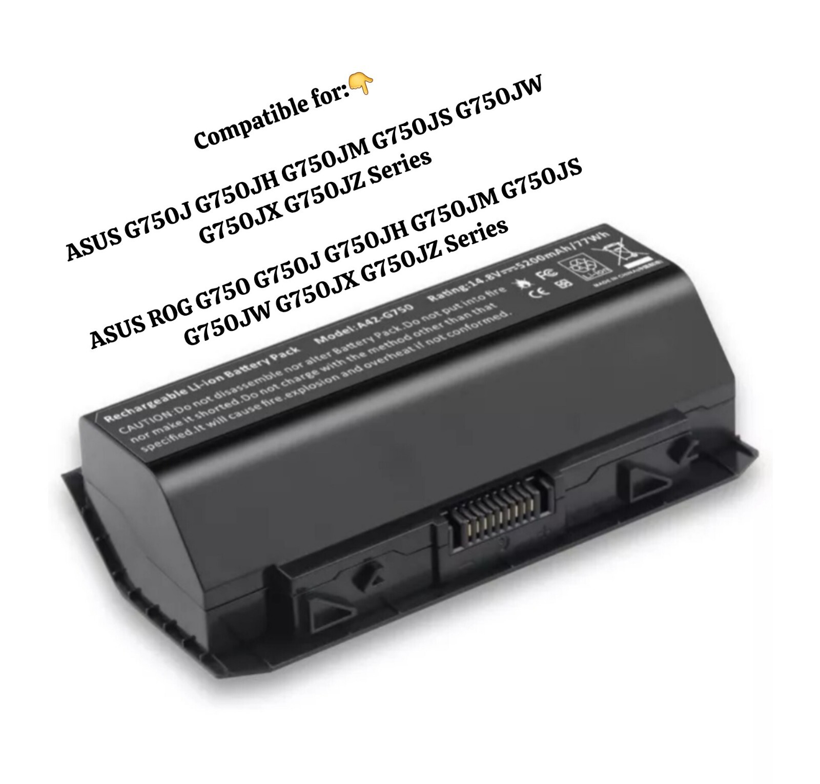 DC Power Jack / Charging Port Board – For ASUS G750JW, G750JS, G750JM, G750JX Laptops (60NB00M0-DC1050)