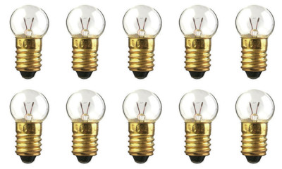 Box of 10 #406 Blinking Lamp Bulb Flashing Lightbulbs 2.6V 0.78W 0.3A