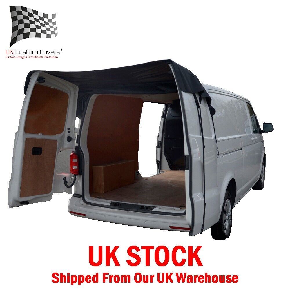 VW TRANSPORTER T6/T6.1 REAR DOOR AWNING COVER TAILORED (2015 ONWARDS) BLACK  401